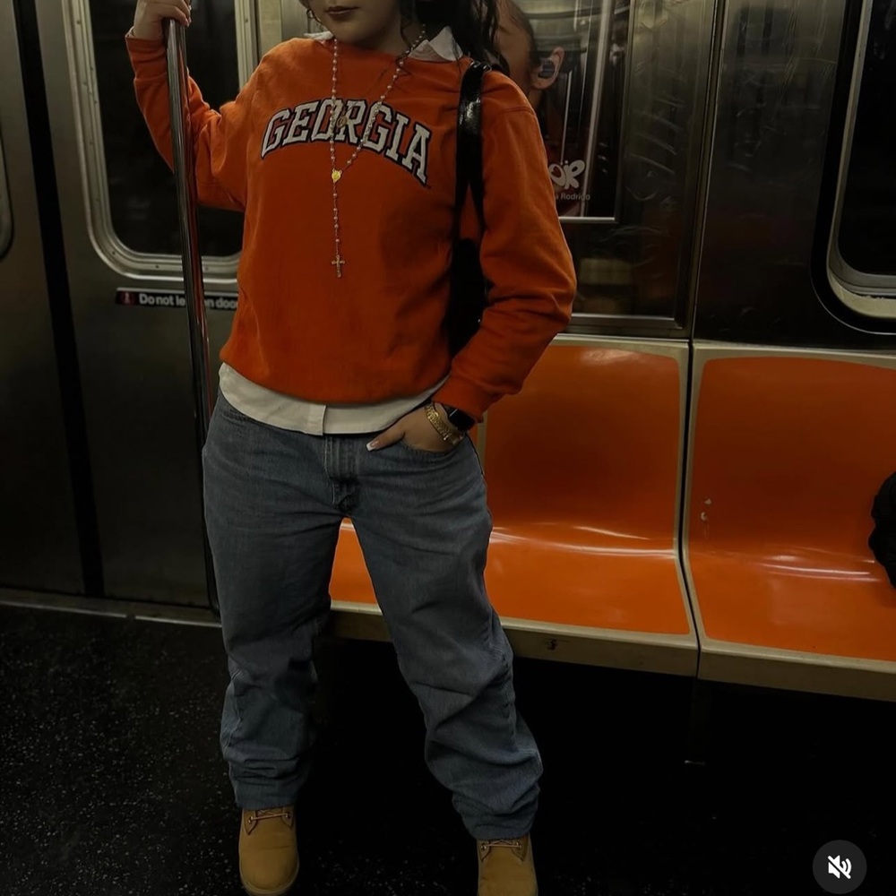 Levi's Blue Denim Jeans with Brown Label